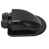 Solar Gland Double Cable Entry IP68 Waterproof ABS Mount Housing Accessory for RV Yacht Black