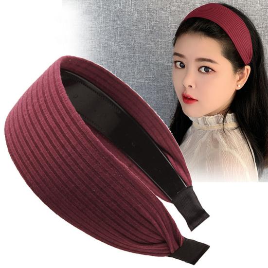 Эластичный обруч для волос, расширенный дизайн, легкая повязка на голову, противоскользящие зубцы, корейский стиль, гибкая повязка для волос, аксессуар для волос