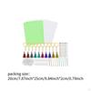 20Pcs Heat Shrinkable Sheet Materials,Heat Shrink Film Papers Kit,Art Crafts,Blank,Handcraft,Shrink