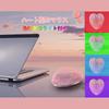 Bluetooth Беспроводная USB Милая Хрустальное Сердце Совместимая с Surface Розовая Мышь, 2,4 ГГц и Совместимая, Форма, Перезаряжаемая, Компактная, Беспроводная,