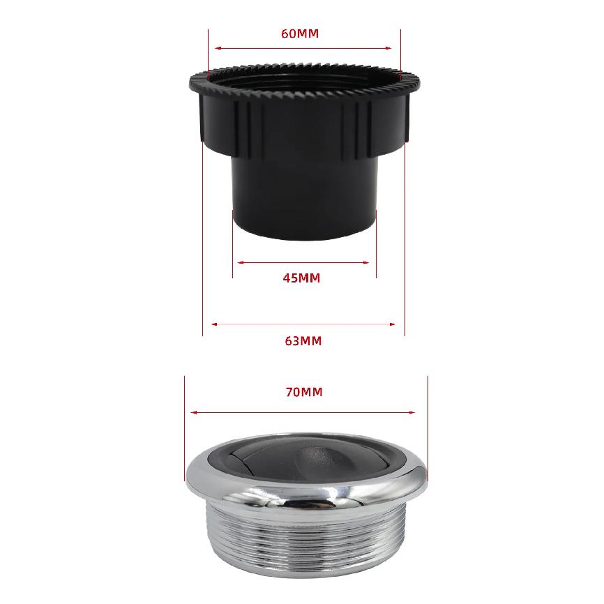RV refitting accessories Bus air conditioning outlet RV round universal air conditioning outlet.
