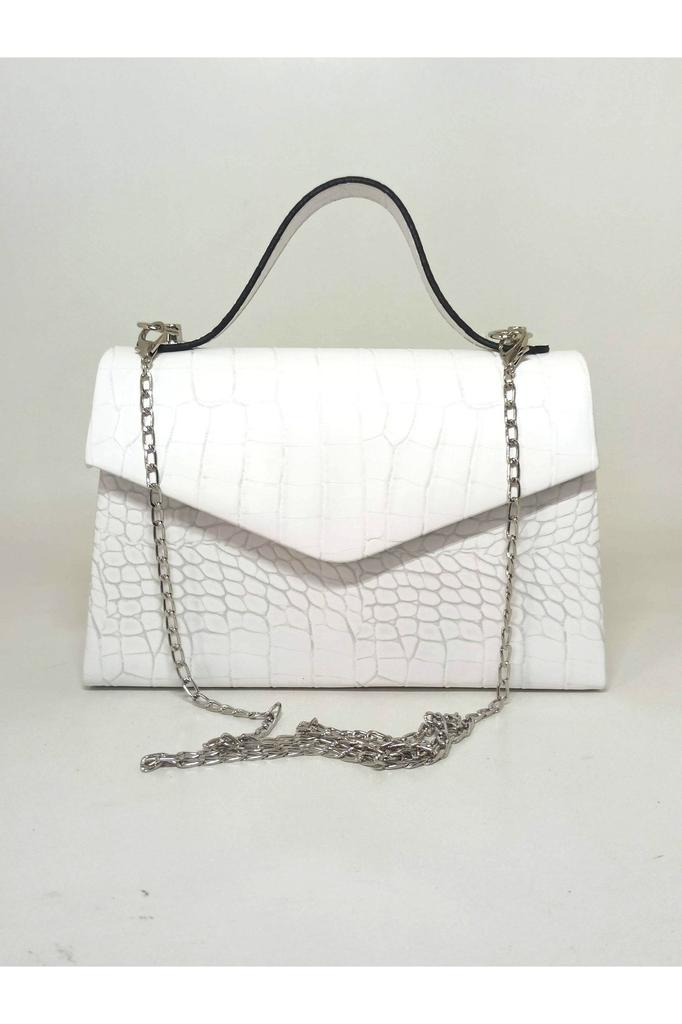 Women's Stylish and Useful Evening Dress Bag Women's Silvery Black Breasted Fabric Silver Chain Strap Evening Bag