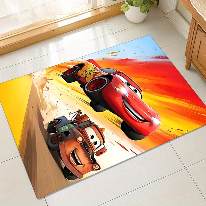 Cars Adventure Carpet For Playroom Bedroom Living Room Sofa Home Decorkids Game Area Rug Nonslip Floor Mat