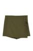 Women's Style Plus Size Gray Woven Tied Shorts Skirt