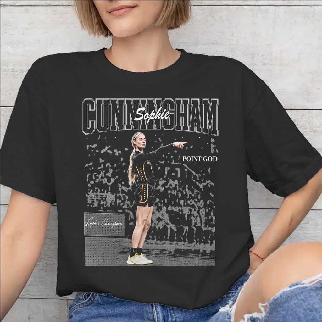 Sophie Cunningham Pointing Meme Printed T Shirts Unisex WoUnisex Cotton Tee Shirt Clothes