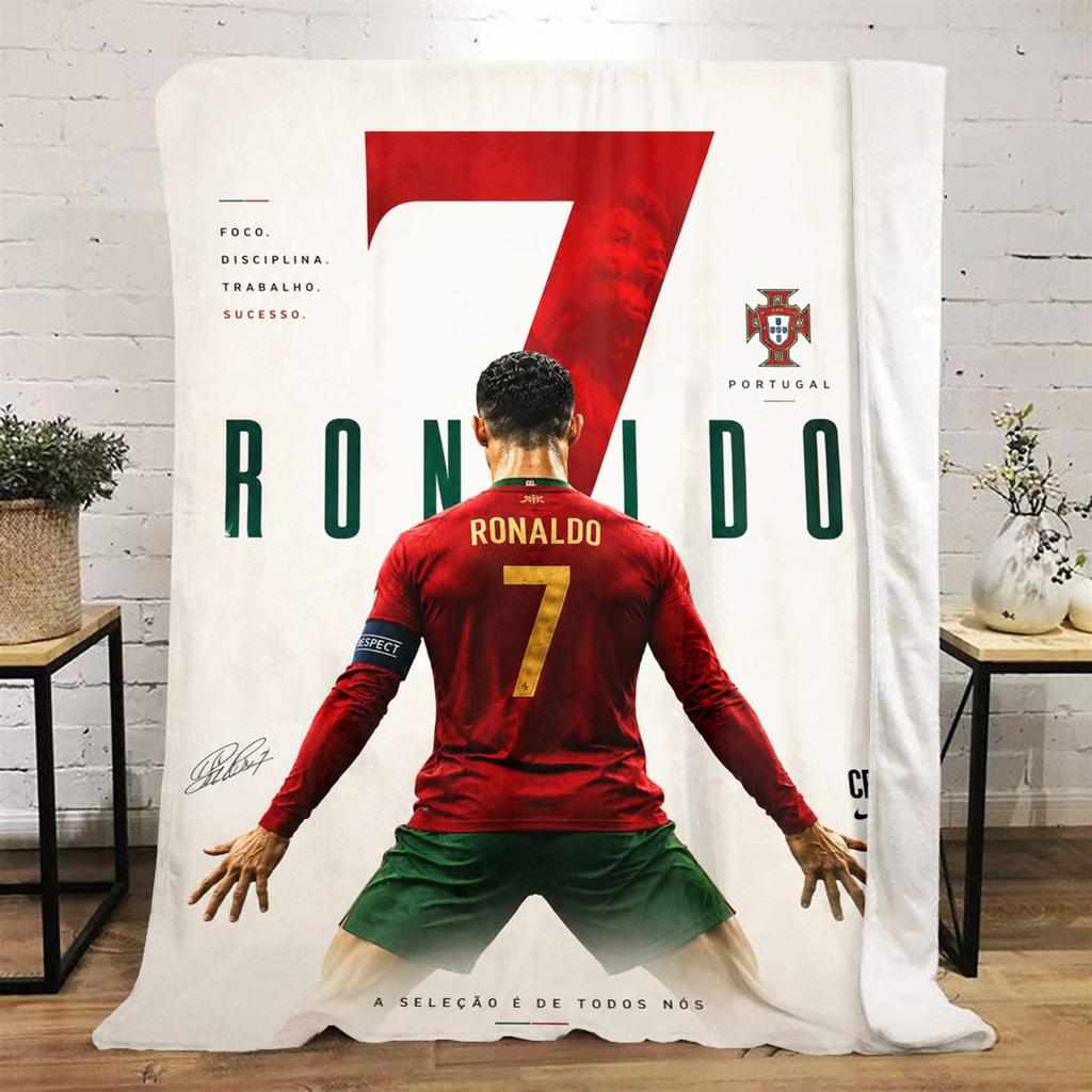 Ronaldo Legacy Portugal'S Iconic blanket Soft and portable four season home bed office travel, lunch break, warm blanket P36
