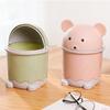 With Cover Desktop Mini Trash Can Small Trash Bin Basket Garbage Can Home