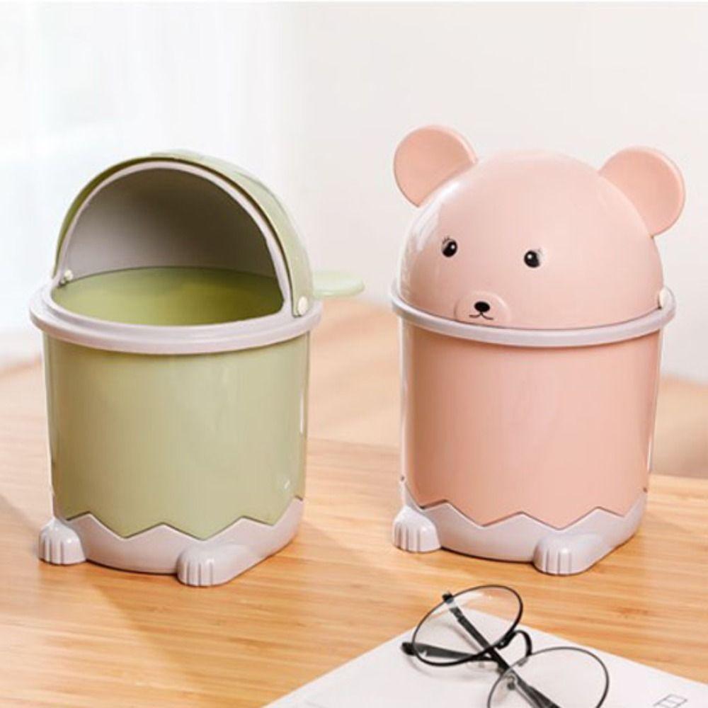 Storage Box Desktop Mini Trash Can Small Trash Bin Organizer Garbage Can Office