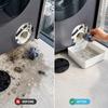 Washer Drain Pan Reusable Lint Filter Accessory with Funnel Front Load Washing Machine Drain Tray for Floor Clean Dry Floor