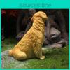 Simulated Golden Retriever Resin Handicrafts Suitable For Animal Collectors Gift