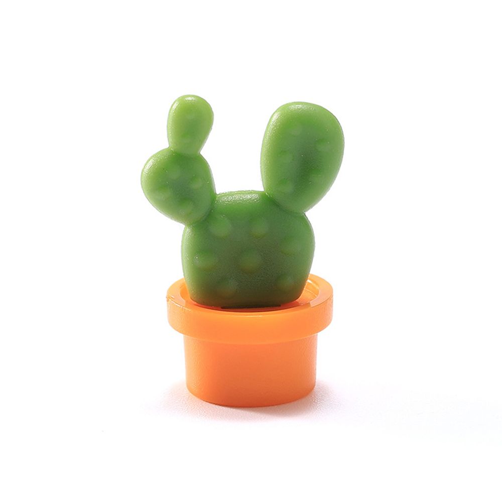 Room Home Decoration Succulent Potted Refrigerator Magnet Simulation Cactus Magnetic Stickers