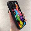 Ae76 Dog Color Doodle Design Art Защитные чехлы для телефонов для iPhone 13 14 15 Pro Max infinix Hot 40i Tecno Camon 30 20 Pro Angel Eyes Задняя крышка из ТПУ