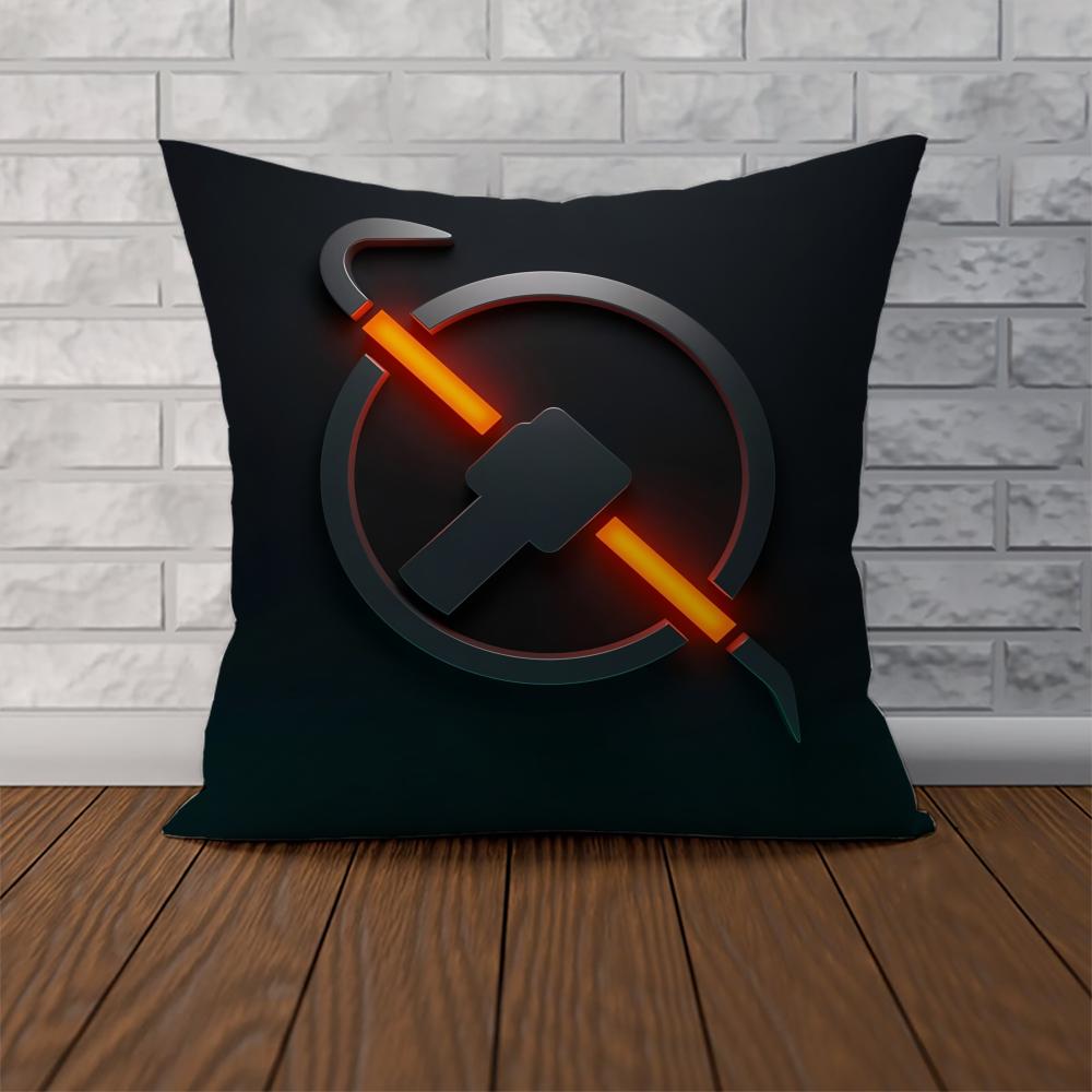 HHalfLife Pillow Case For Car Sofa Decorative Home Doublesided Print Plush Square Throw Pillow Cushion Cover