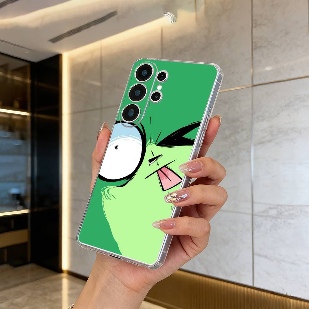 Мультяшный чехол-бампер Invader Zim Gir для Samsung S25, S24, S21, S22, S23, S30, Ultra, S20, Plus, FE, Lite