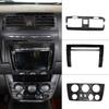 Для Hummer H3 2005-2009 Нержавеющая сталь Черный шлифованный Панель управления центральной консолью Регулировка громкости Рамка воздуховода Аксессуары для автомобиля