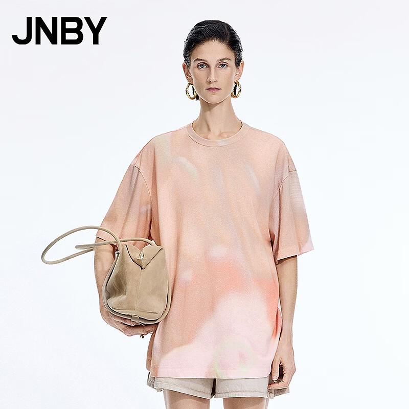 JNBY Women's 2026 Summer Round Neck Loose Short Sleeve T-Shirt