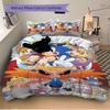 3pcs Sonic the Hedgehog Quilt Cover Set - Soft and Cozy Bedroom, Guest Room and Dorm Decorative Bedding 3-Piece Set 1 Quilt Cover + 2 Pillow Sham