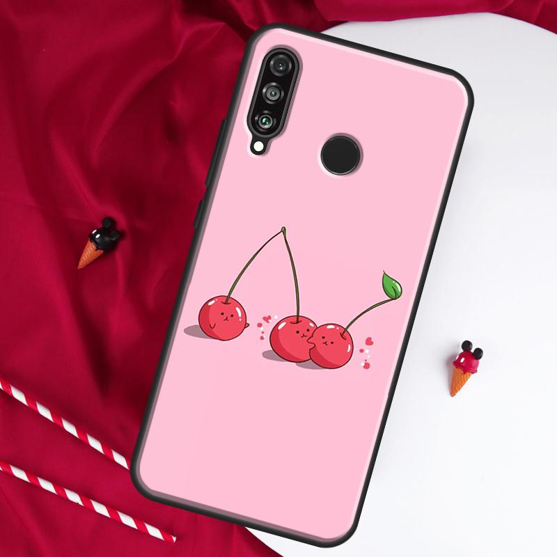 Милый коллаж с вишней для Huawei Nova 8i 7i 11i 12i 12s 9 10 SE Y90 Y60 Y70 Y72 Y61 Y91 P30 P40 Lite P60 Pro Чехол