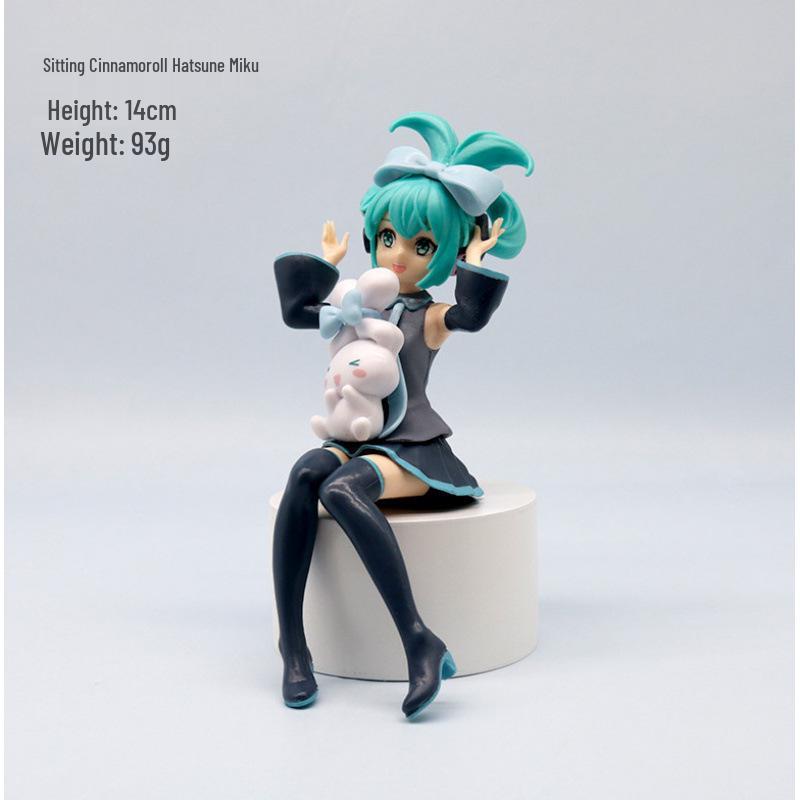 Hatsune Princess Sakura Warrior 2D Figure – Cherry Blossom Car & Desktop Ornament