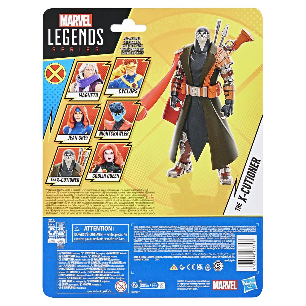 Hasbro Marvel Legends Series X-Cutioner, X-Men `97 Collectible 6-inch (15cm) Action Figure F9055 Authentic