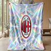 AC Milan Theme blanket Soft Flannel Blanket Plush Throw Blanket Cozy Sofa Bed Blanket for Home Decor