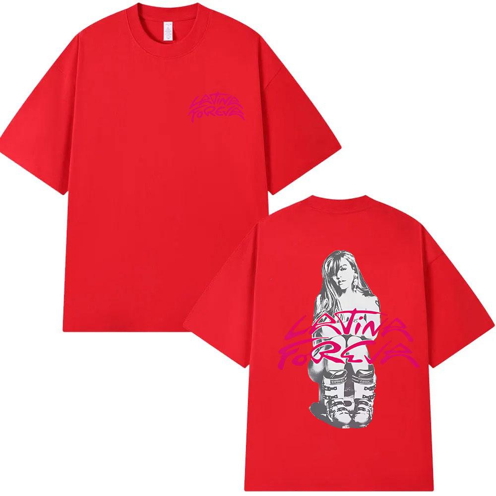 Karol G Tropicoqueta Latina Foreva 2025 Album Merch Tshirt Men Women Fashion Oversized Streetwear Male Summer Cotton T Shirts