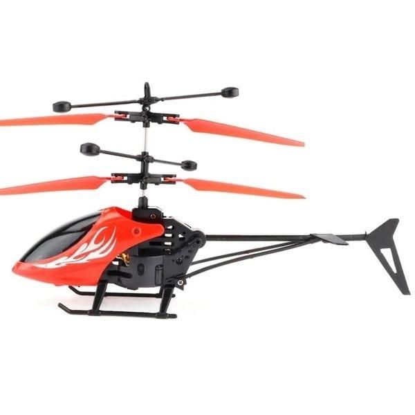 Helicopter Flying Induction Control with Red Hand