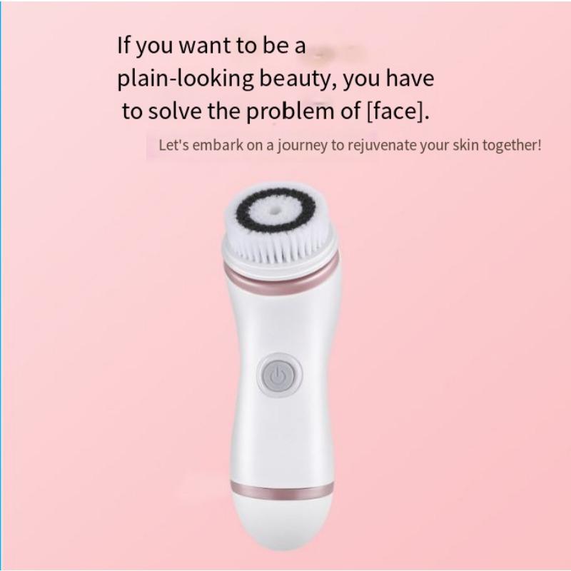 1 комплект Электрическая очищающая щетка Зарядка Бытовая Многофункциональная Вращающаяся Очистка Пор Переносная Водонепроницаемая Щетка для Лица