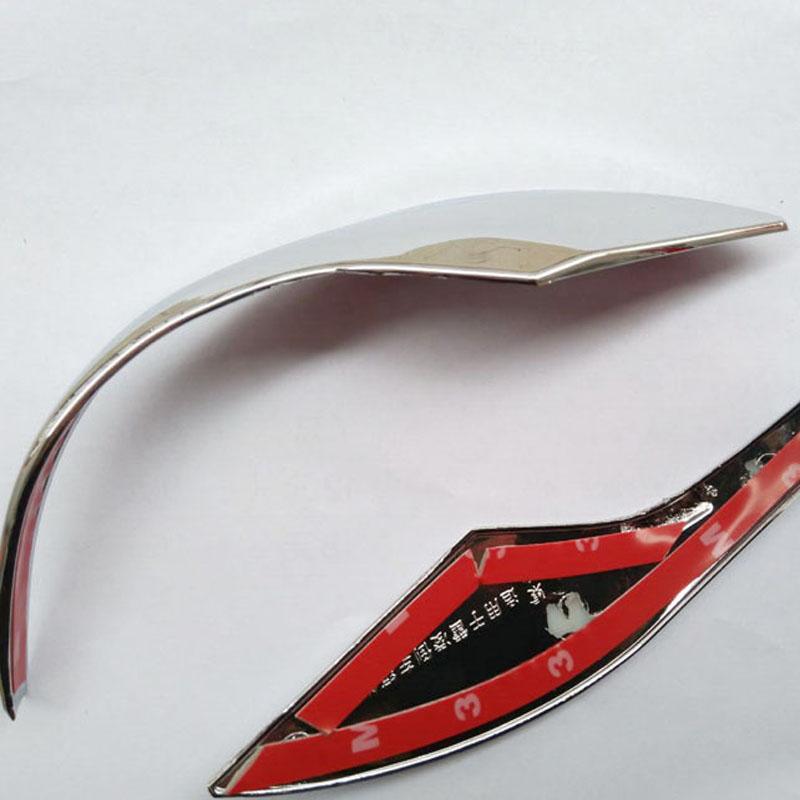 For Toyota Yaris Vitz 2017 2018 ABS Plastic Chrome Rear Side View Rearview Mirror Cover Trim Car