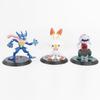 6pcs/set Pokemon Mega Greninja Zeraora Scorbunny Zarude Drizzile Figure Toys 7cm