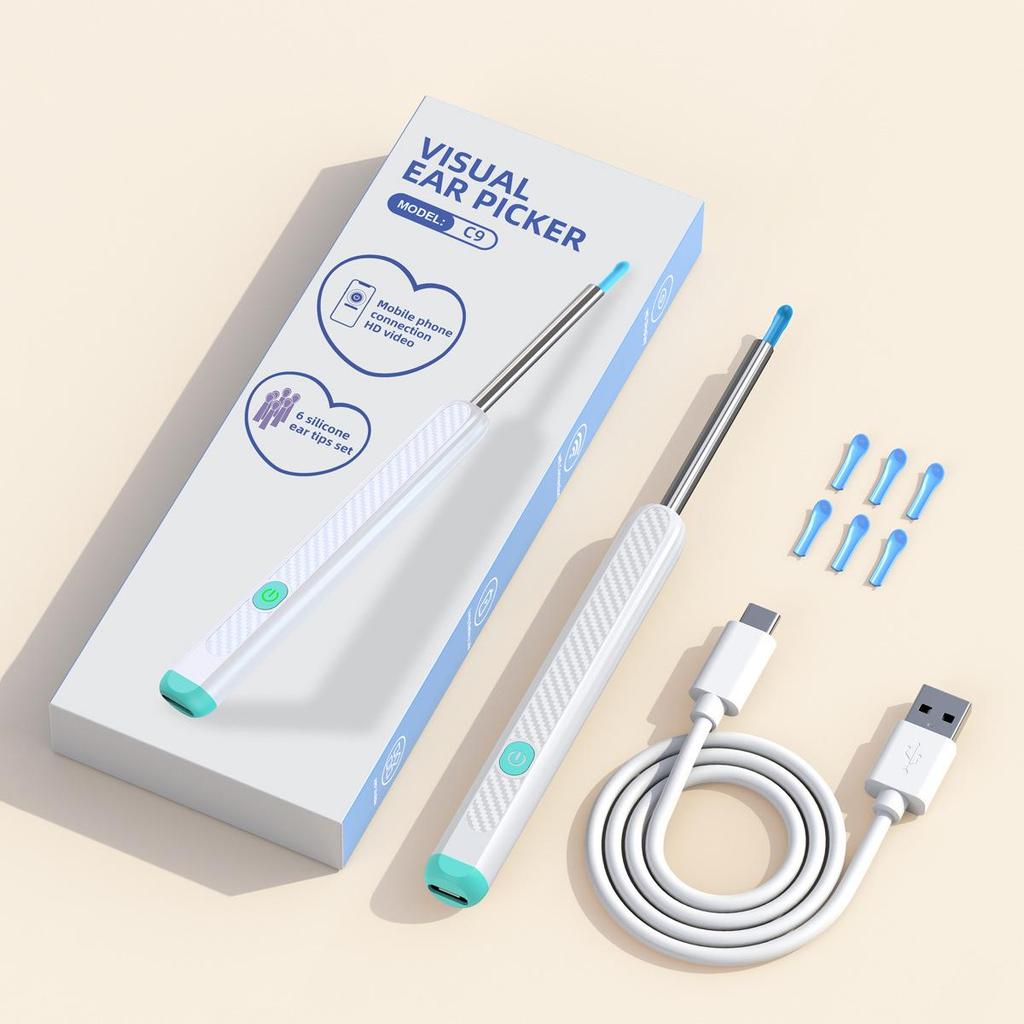 Беспроводной интеллектуальный визуальный эндоскоп для ушного зондирования со светодиодной подсветкой