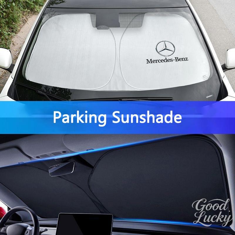 YDC4 Folding Car Front Window Sunshade Protective Cover For Mercedes Benz AMG W203 W213 W223 W206 W220 W205 W211 W212 GLE GLC GLK GLS