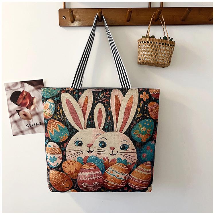 Этническая холщовая сумка через плечо с павлином - Женская модная сумка-тоут большой вместимости