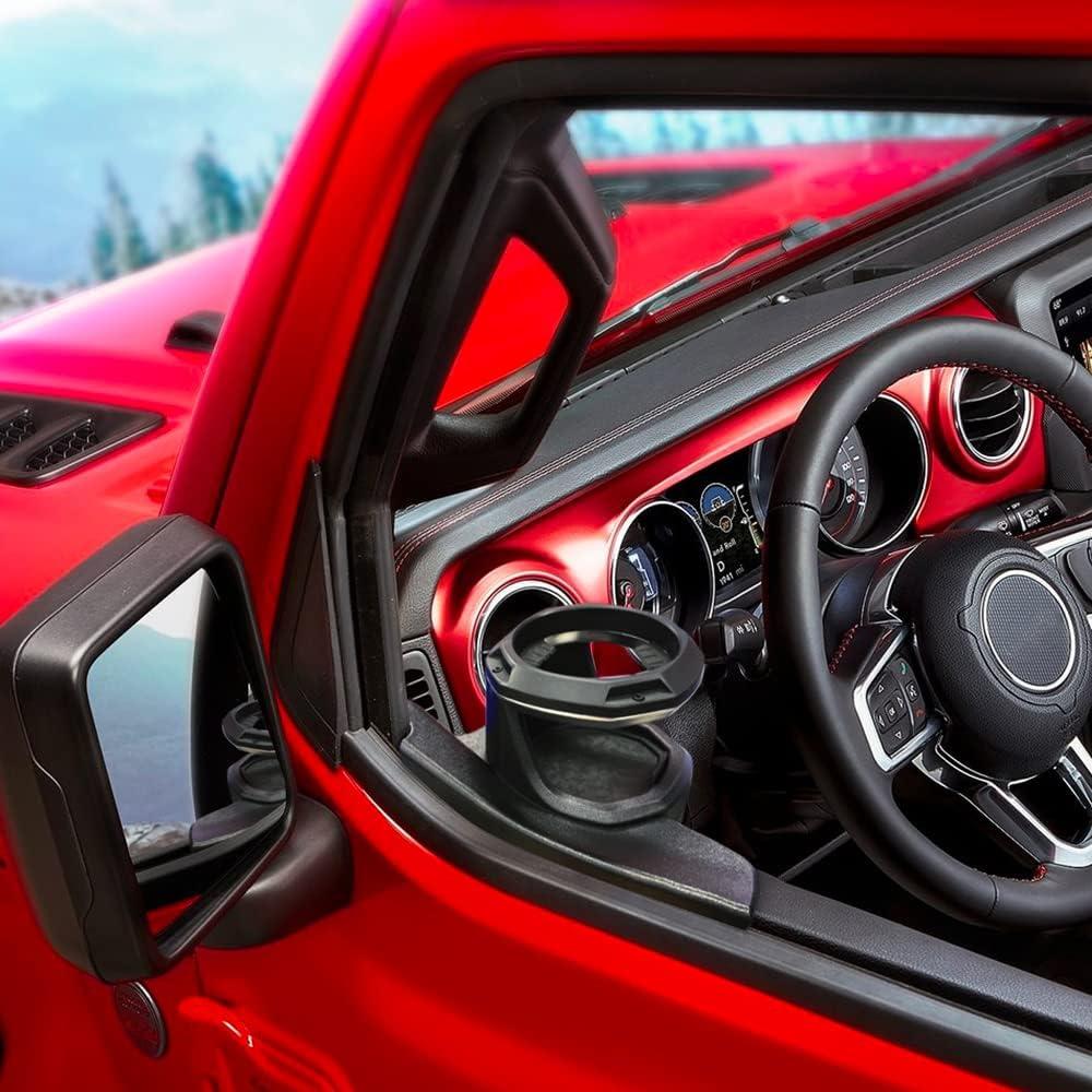 Left Window Cup Holder for Jeep Wrangler (JL) / Gladiator (JT) Left-Side 2018-20