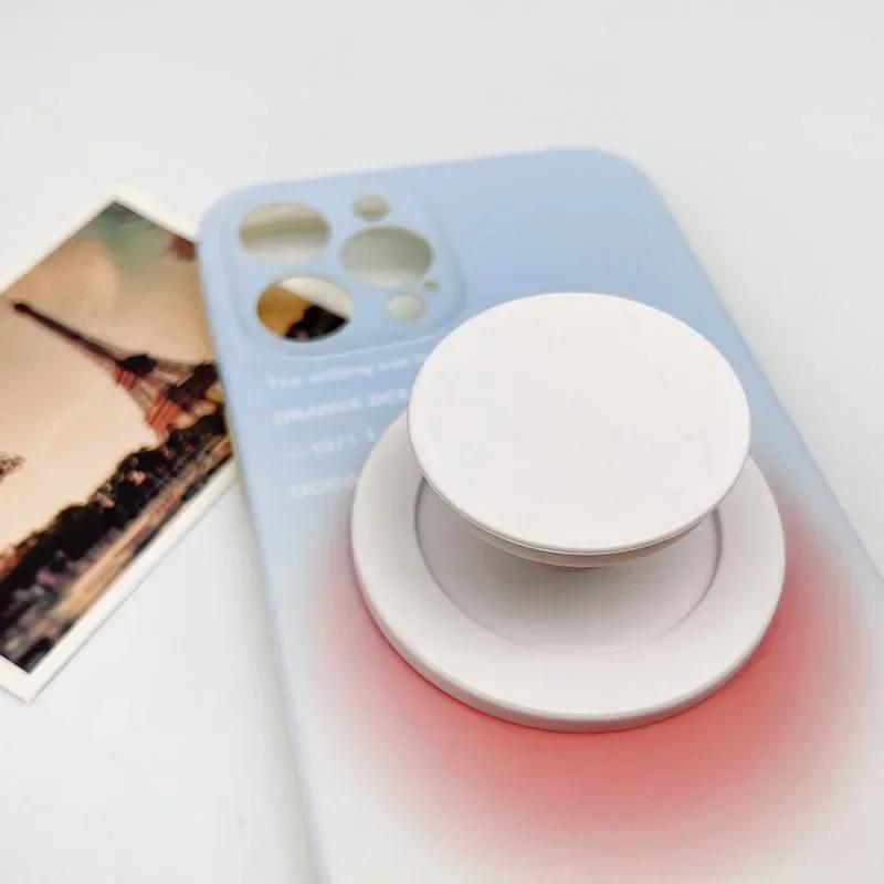 Магнитный складной держатель для мобильного телефона, гнездо, карман, поддержка Magsafe IPhone, Samsung Mac, сейф, расширяемая подставка для безымянного пальца