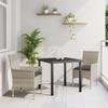 VidaXL 3-Piece Garden Dining Set with Cushions In Light Grey Synthetic Rattan 3379807