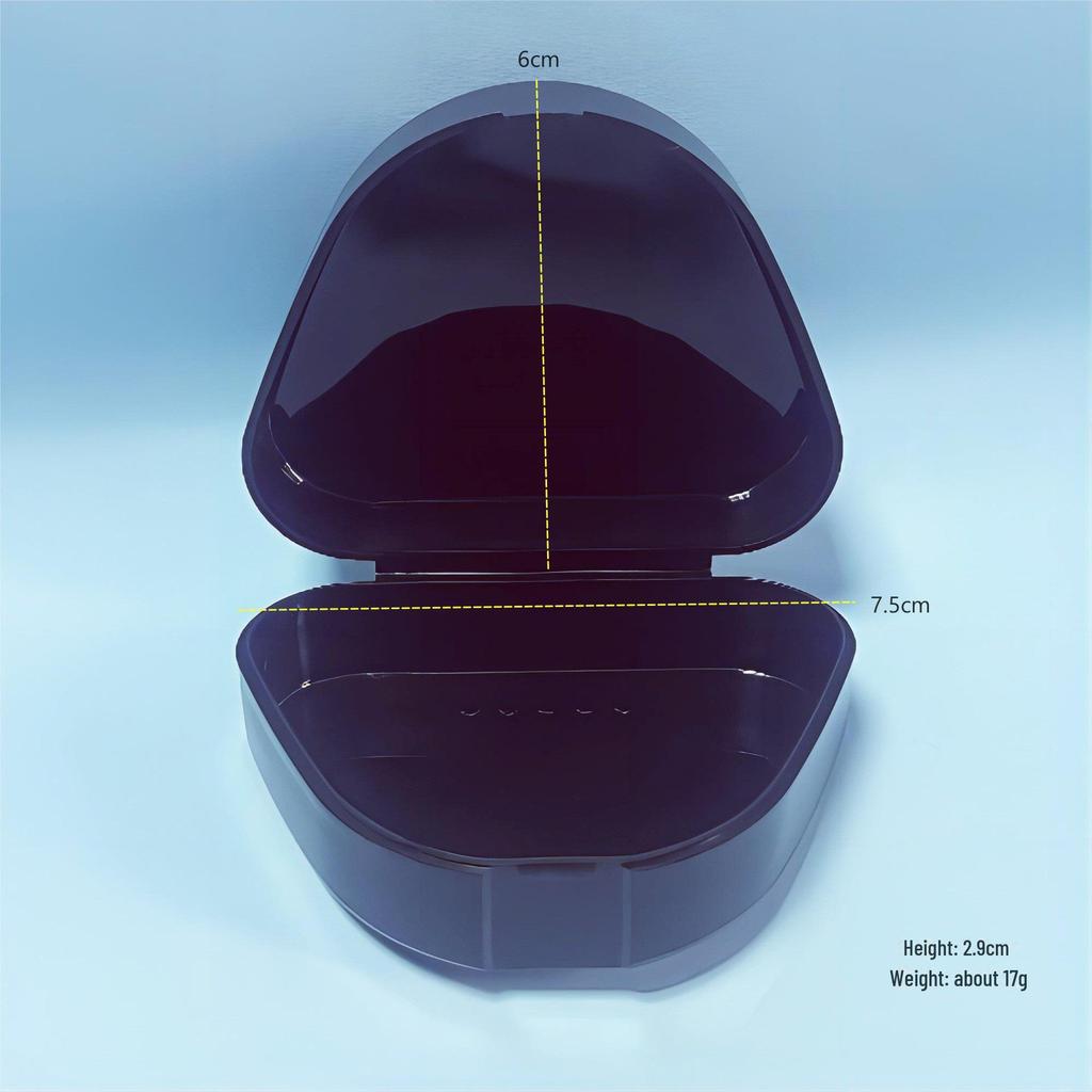 Пластиковый контейнер для хранения зубов Laoke Clear PP для ретейнеров, зубных протезов и брекетов