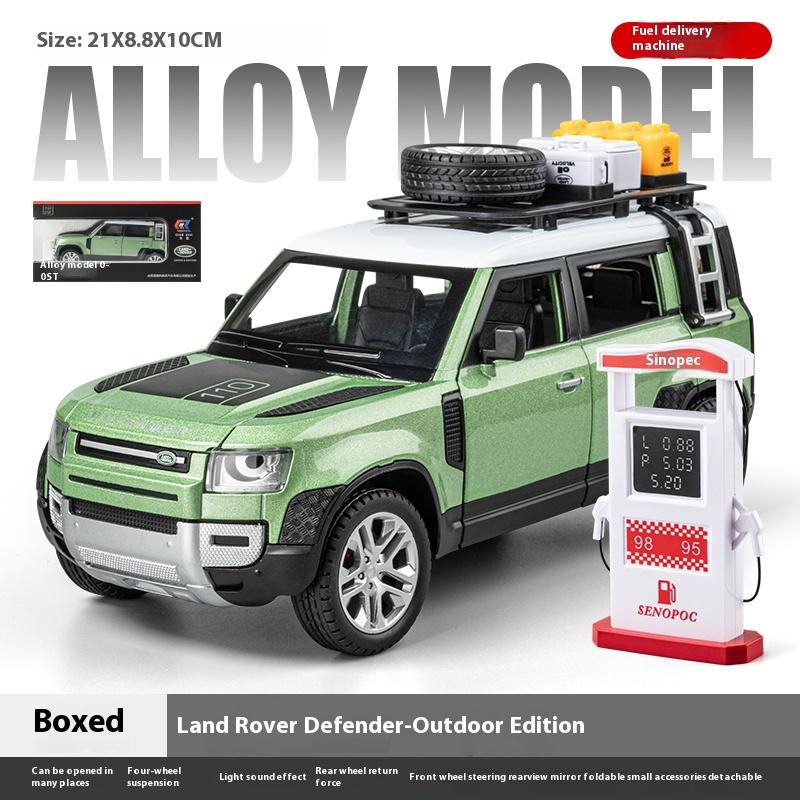 1:24 Land Rover Defender Внедорожник Внедорожный Автомобиль Литой Из Сплава Звук и Свет Модель Автомобиля Коллекция Украшения Игрушки С Подарком Для Детей