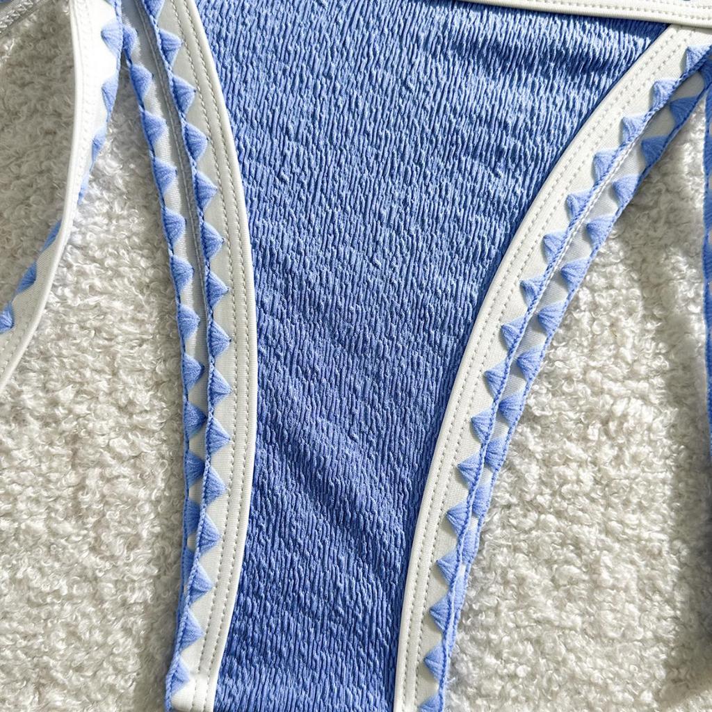 Женский разноцветный купальник однотонной расцветки - Сексуальное бикини в стиле инс для пляжа