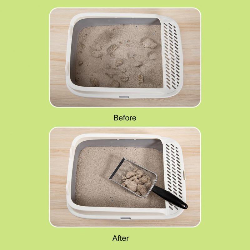 Лопата для кошачьего туалета из нержавеющей стали, лопата для песка для рептилий, очистка фекалий, мелкоячеистое сито для постельных принадлежностей, лопата для кошачьего туалета, чистящие средства для кошек