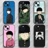 Аниме M-Mob Psycho 100 Сигео Кагеяма Чехол для телефона Чехол для телефона Мягкая упаковка Легкий Для iPhone17 16 15 14 13ProMax