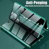 360° Anti Peeping Privacy Double Sided Tempered Glass Case For Samsung Galaxy S25 S24 S23 S22 Ultra Plus Magnetic Metal Bumper Phone Cover