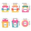 Multicolor Cake Hat Party Cap Cartoon Cake Felt Cake Decoration Mask Birthday Cake Style Photo Props Party Photo Props