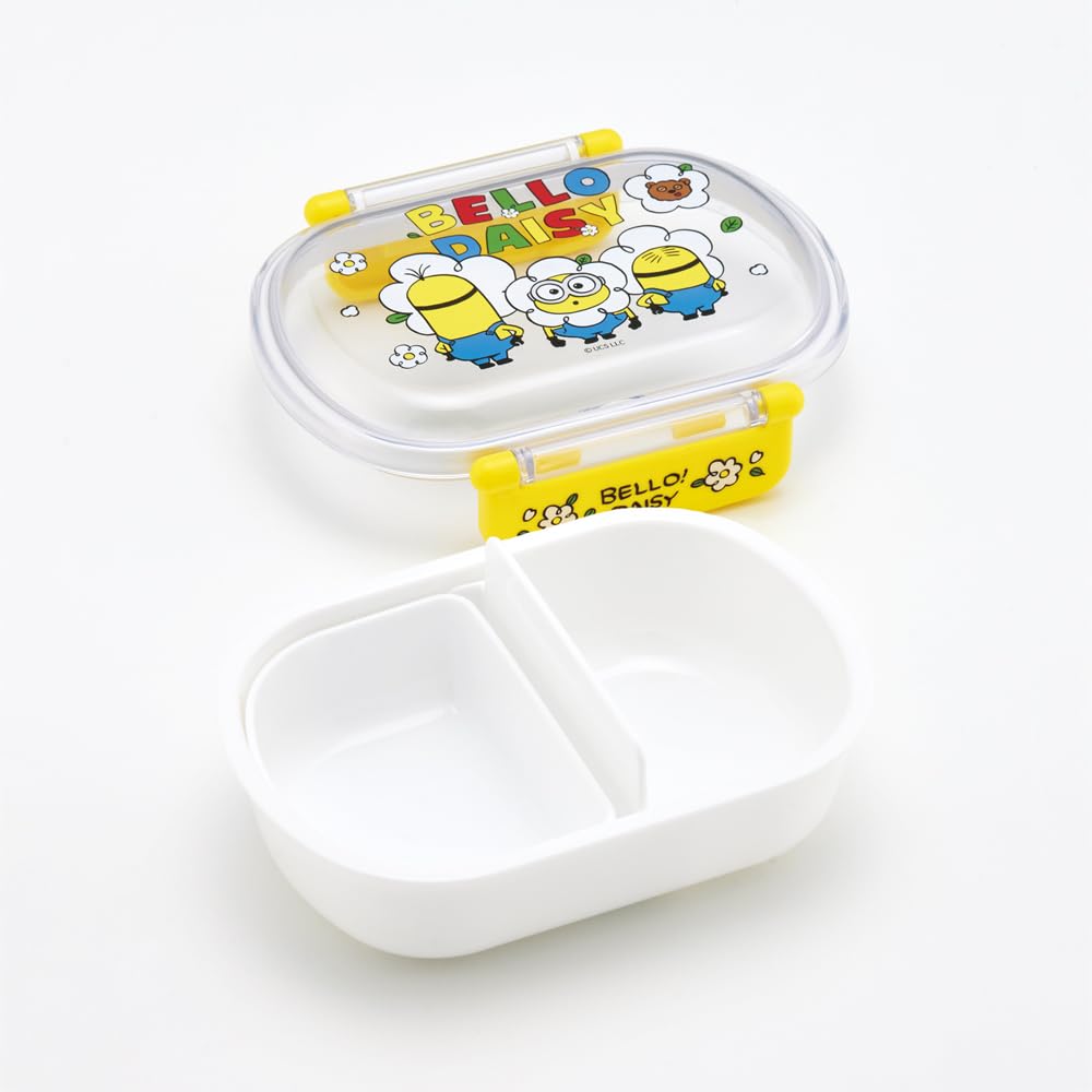 Skater Bento 360ml Fluffy Made in Single Dishwasher and Microwave Minion Boys and Children's Box, Capacity, Lid, Japan, Tier, Safe, 24, Girls,