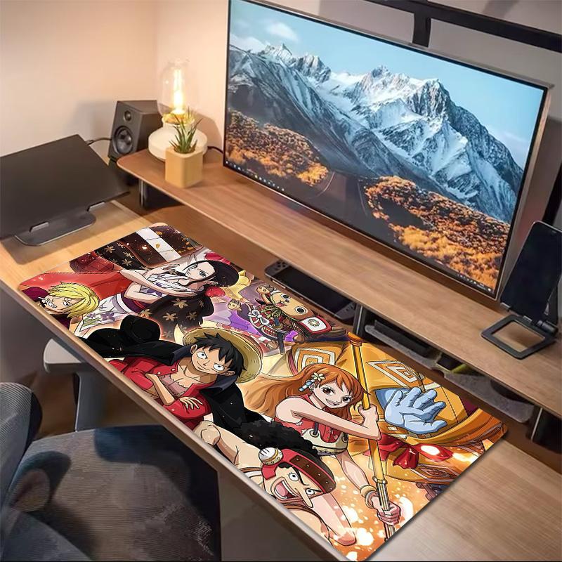 One Piece4 Print Cushion Non-slip Laptop Tablet Big Mousepad XXL Mat Mini PC Playmat With Lock edge