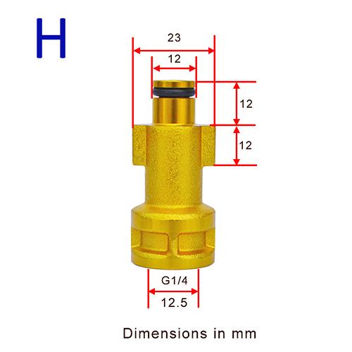 Пистолет для мойки высокого давления, байонетный соединитель, насадка для пены для снега, переходник насадки для пенопласта, переходник для мыльного пистолета