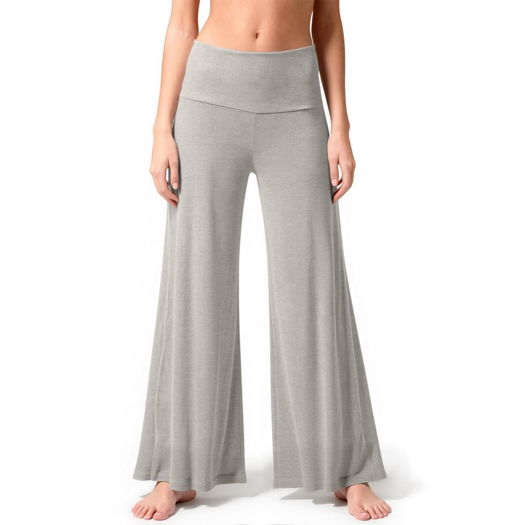 Women’s Wide Leg Yoga Pants High Waist Stretchy Flare Lounge Pants Soft Comfy Relaxed Fit for Daily Wear and Exercise