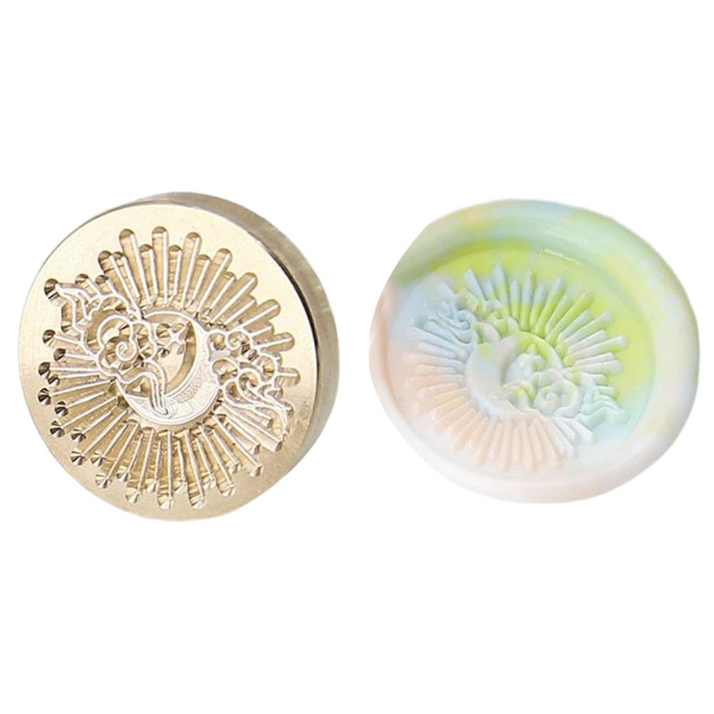 Uk* Серия Star Moon Штамп Голова Пригласительный Конверт Эмаль Восковая Голова для Свадьбы