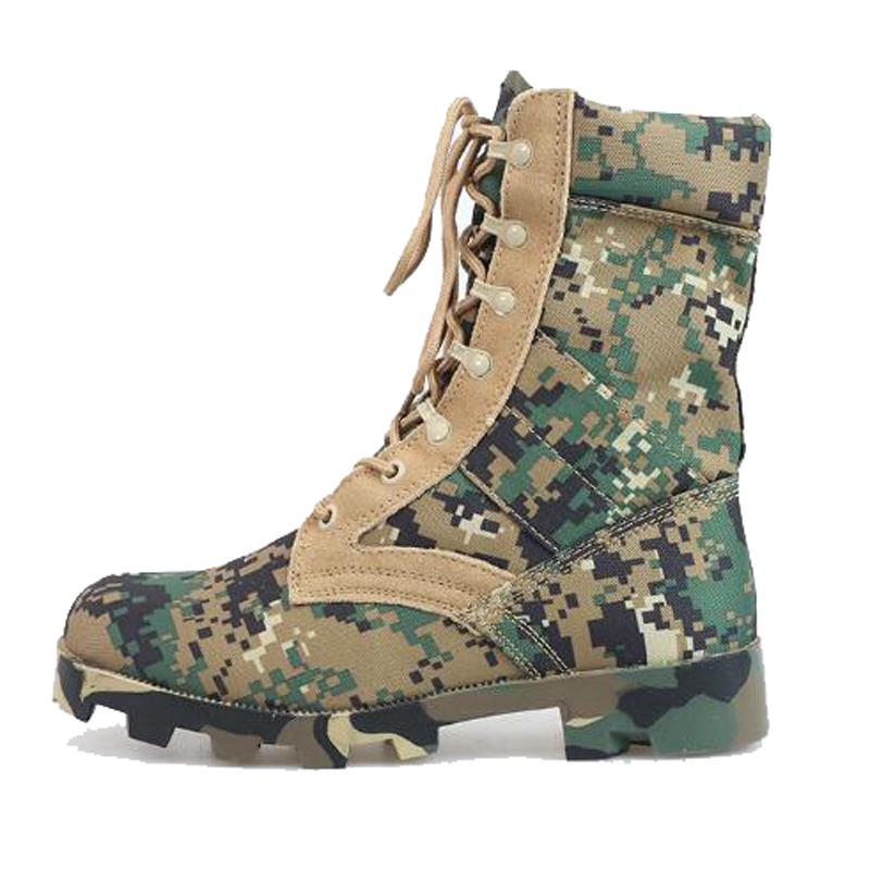 Jungle Camouflage Training Boots Outdoor Sports Training Boots High-top Breathable Mountaineering Camping Desert Boots H962