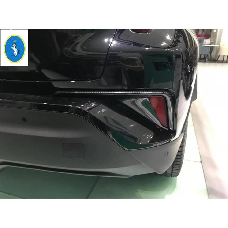 Chrome / Carbon Fiber Rear Fog Lights Foglight Lamps Cover Trim Bumper Decoration Car Styling For Toyta C-HR CHR 2016 -